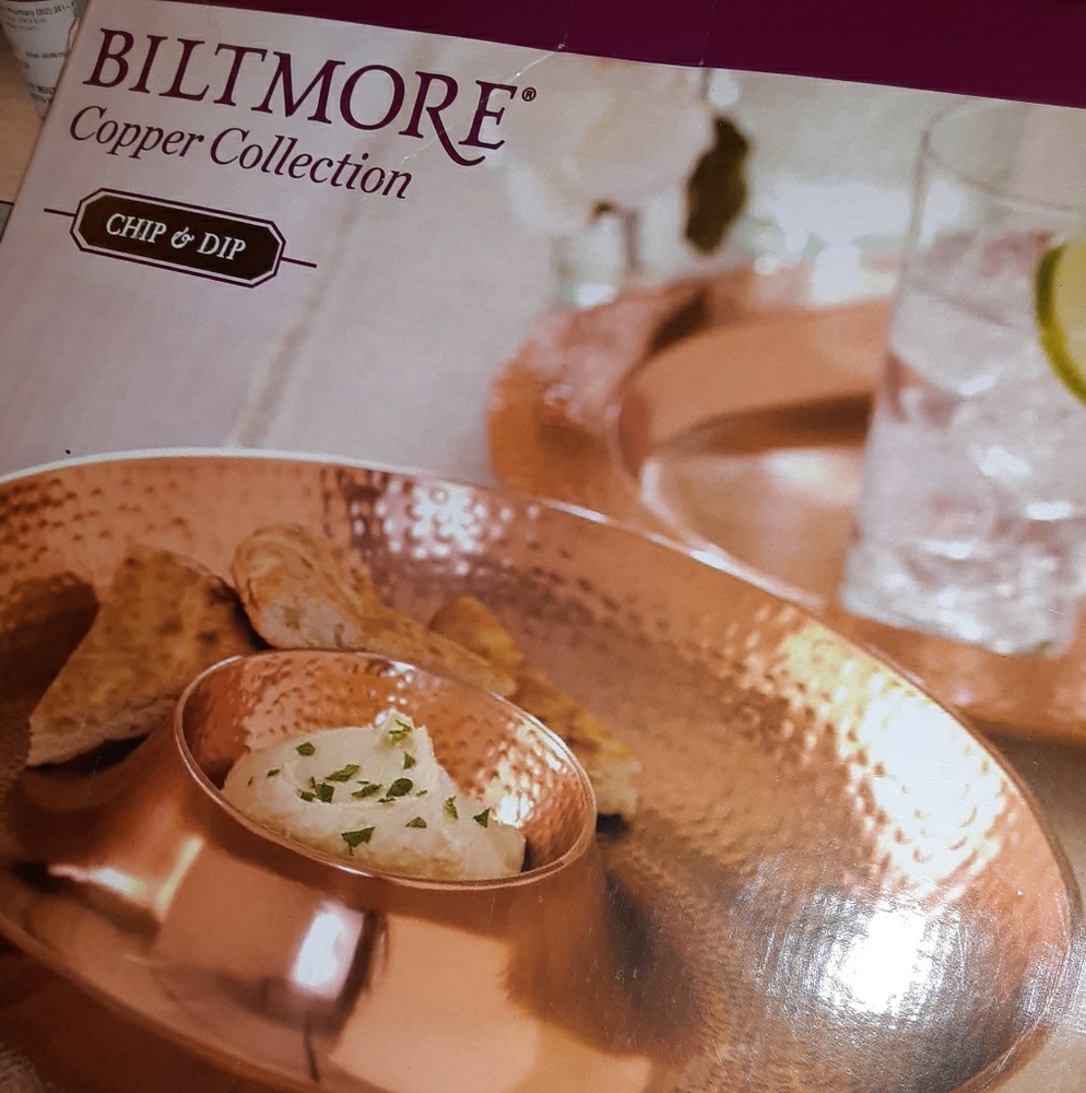 Copper Chip and Dip Platter